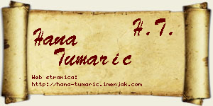 Hana Tumarić vizit kartica